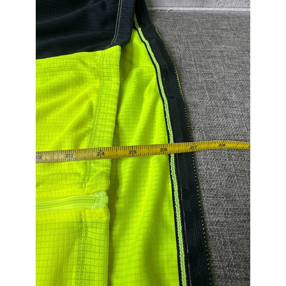 Louis Garneau Womens Captain Jersey XL Neon Yellow Black Full Zip Cycling Jacket - Picture 9 of 9